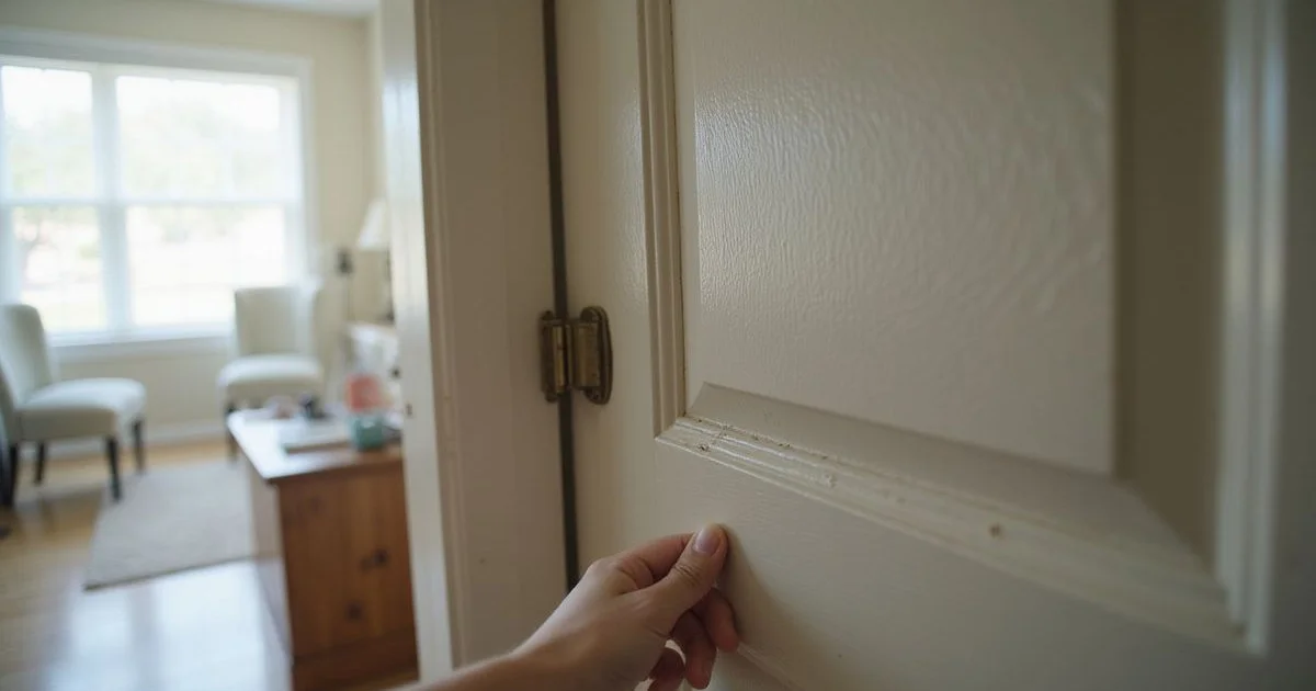 Interior door rubbing against its frame in a Houston home